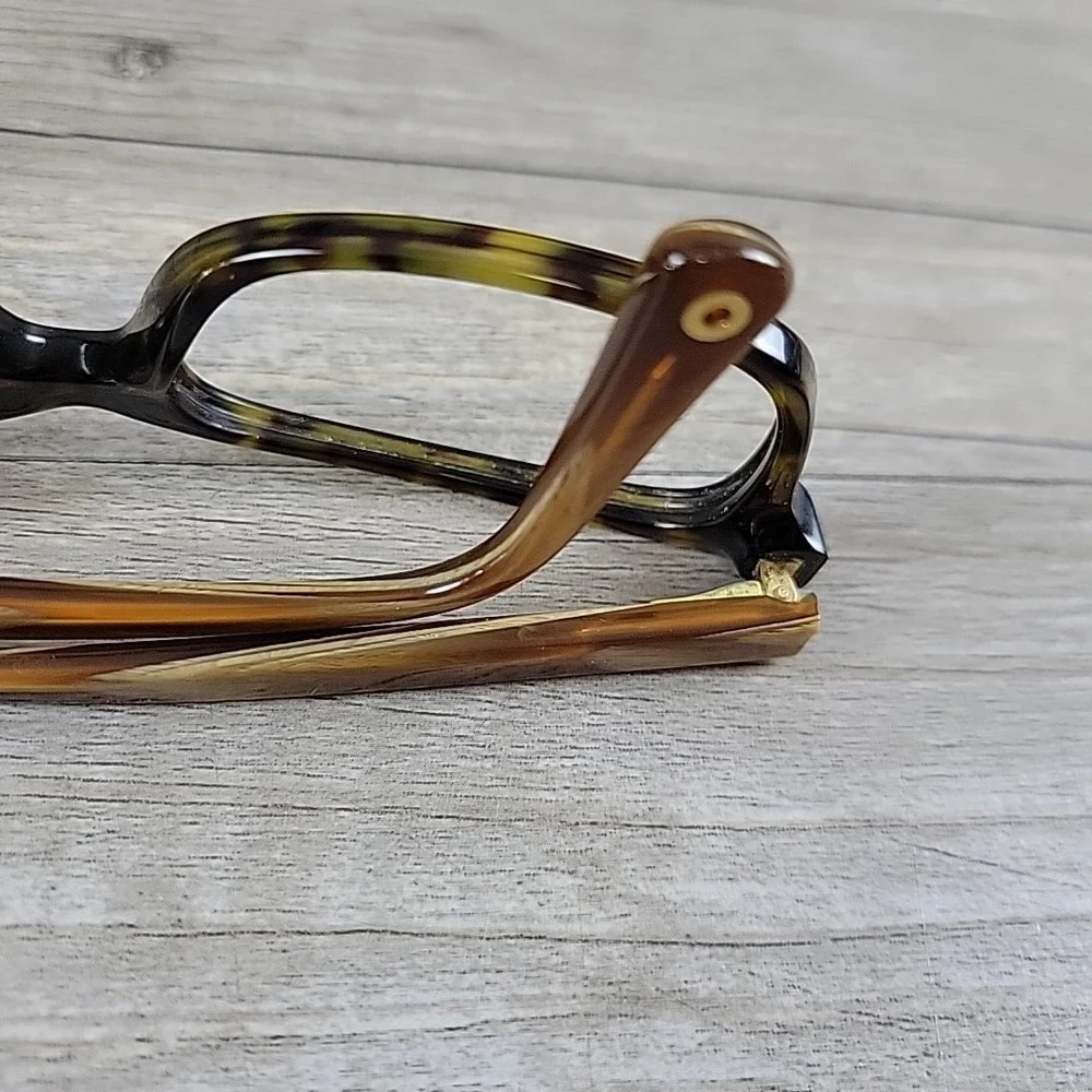 Coach Libby 6047 5204 Dark Tortoise Light Brown Horn 51-16-135 Eyeglasses Frames